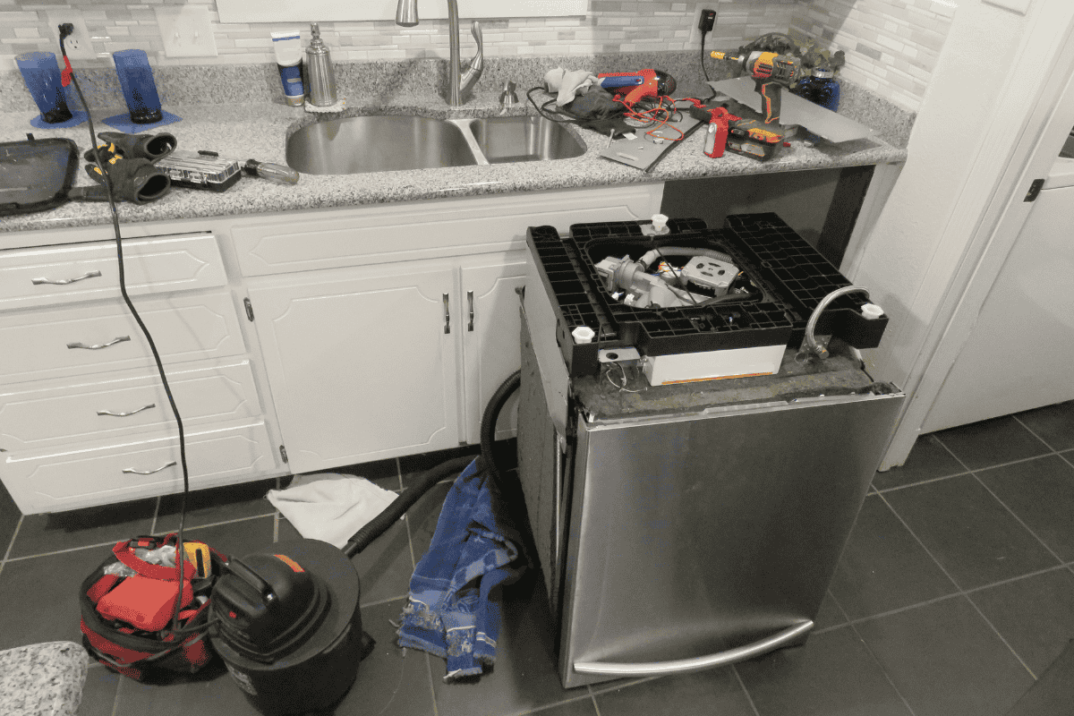 What To Do When Your Dishwasher Is Leaking from Underneath